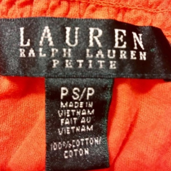 DONATED Ralph Lauren Orange knit blouse - Picture 5 of 6